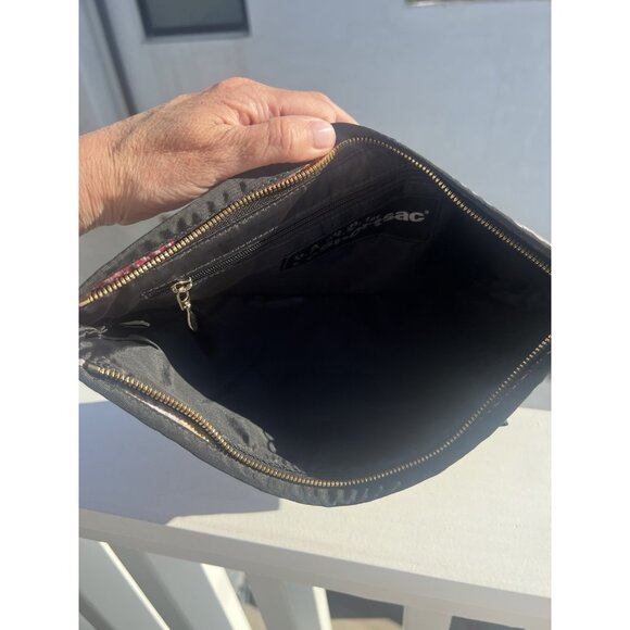 LeSportsac LAMB Gwen Stefani vintage Y2K plaid grunge grosgrain bow zip clutch - Picture 10 of 14